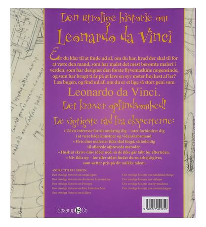 Straarup & Co Livre - L'incroyable histoire de Léonard de Vinci