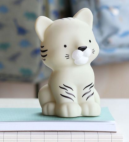 A Little Lovely Company Night Lamp - 9,7x14 cm - White Tiger - G