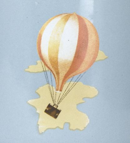 H.C. Andersen Mug - Hot Air Balloon - 350 ml - To Travel Is To L