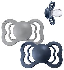 BIBS Supreme+ Pacifiers - Size 1 - 2-Pack - Symmetrical - Cloud/