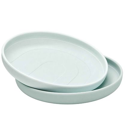 Cam Cam Teller - Silikon - 2er-Pack - Regenbogen - Blue Mix