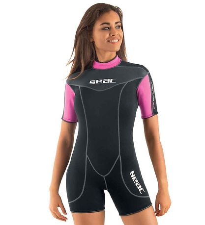 Seac Wetsuit - Sense Shorty Lady 2.5 mm - Black/Pink