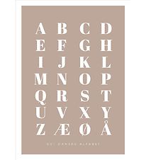 Citatplakat Poster - A3 - Alphabet Poster - Brown