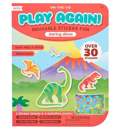 Ooly Activity Book - Reusable Stickers - Daring Dinos