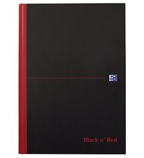 Oxford Notizbuch - Etui - Gefüttert - A4 - Schwarz/Rot