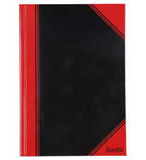 Bantex Notizbuch - Gefüttert - A5 - Schwarz/Rot