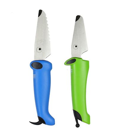 Kinderkitchen Children's chef's knife set - Green/Blue