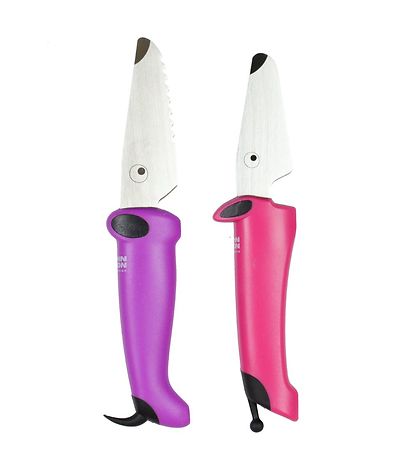 Kinderkitchen Children's chef's knife set - Pink/Purple