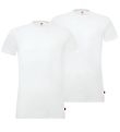 Levis Stuttermabolur - Crew Neck - 2 Pakki - White