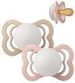 BIBS Supreme+ Schnuller - Gr. 1 - 2er-Pack - Symmetrisch - Blush