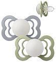 BIBS Supreme+ Glowing Pacifiers - Size 2 - 2-Pack - Symmetrical 