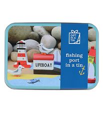 Gift In A Tin Leksaksset - Lär dig & Play - Fishing Port In A Ti