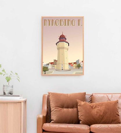 Vissevasse Veggspjald - 30x40 cm - Nykøbing F.