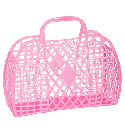Sun Jellies Little Folding Basket - Retro - 26x21x12 cm - Neon P