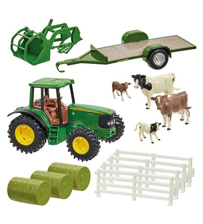 Britains Play Set - 43257 - John Deere - 20 Parts - Farm In A Bo