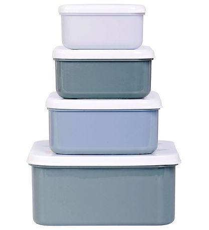 A Little Lovely Company Lunchbox Set - 4 pcs - Ocean