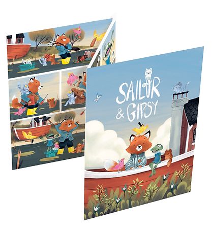 Djeco Kreatives Spielset - Aufkleber - Sailor & Gipsy