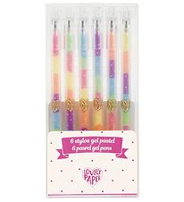 Djeco Ballpoint Pen - 6 Pcs - Stylos Gel Fluo