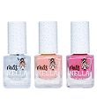 Miss Nella Naglalakk - 3 Pakki - Peach Slushie/Confetti Clouds/V