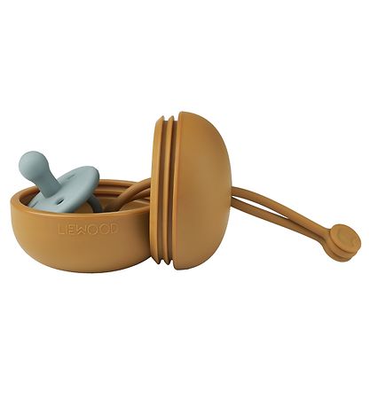 Liewood Suttebox - 8x6x17 cm - Silicone - Philip - Golden Caram