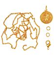 Me&My BOX Necklace w. Zodiac Signs - Virgo - Gold Plated