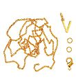 Me&My BOX Necklace w. Letter - V - Gold plated