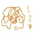 Me&My BOX Ketting m. Letter - l - Verguld