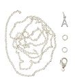 Me&My BOX Ketting m. Letter - A - Verzilverd