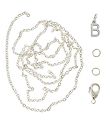 Collier av. Lettre Me&My BOX - B - Plaqué argent