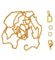 Me&My BOX Necklace w. Letter - D - Gold plated