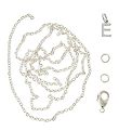 Collier av. Lettre Me&My BOX - E - Plaqué argent