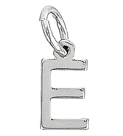 Me&My BOX Necklace w. Letter - E - Silver plated