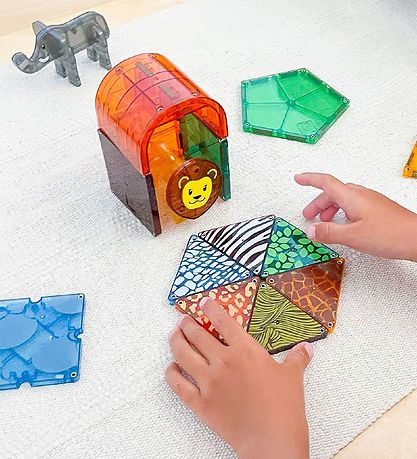 Ensemble d'aimants Magna-Tiles - 25 Parties - Animal de Safari