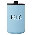 Design Letters Termokopp - Hello - Blå