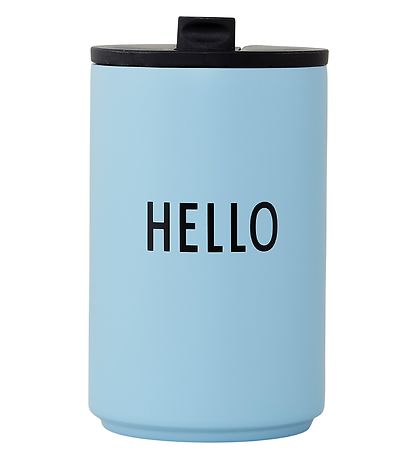 Design Letters Thermo Beker - Hello - Blauw