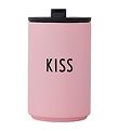 Design Letters Thermo Cup - Kiss - Rosa