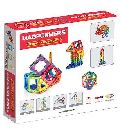 Magformers Magnet Set - Basic Plus - 26 Parts