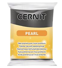 Cernit Polymer Ton - Pearl - Schwarz