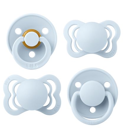 BIBS Pacifiers - Try-it Collection - 4-Pack - Size 1 - Baby Blue