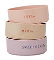 Design Letters Bowl Set - 3-Pack - Favorite - Lavender/Powder Ro