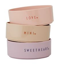 Design Letters Bowl Set - 3-Pack - Favorite - Lavender/Powder Ro
