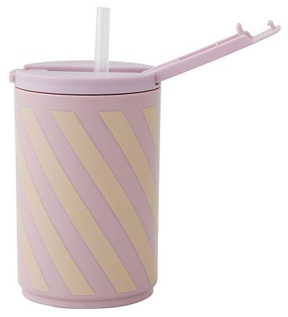 Design Letters Cup w. Straw - Kids - 330 mL - Lavender St