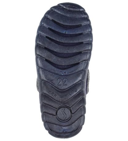 Superfit Slippers - Wool - Dark Blue w. Mouse