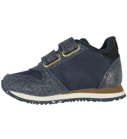 Woden Shoes - Sandra Pearl - Navy w. Glitter