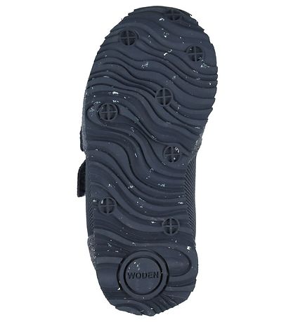 Woden Shoes - Sandra Pearl - Navy w. Glitter