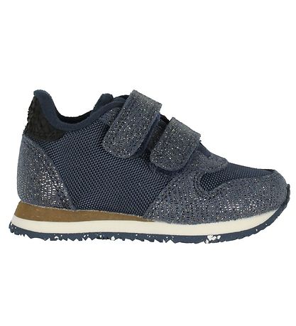 Woden Shoes - Sandra Pearl - Navy w. Glitter
