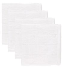 Pippi Baby Tvättlapp - 4-pack - Vit