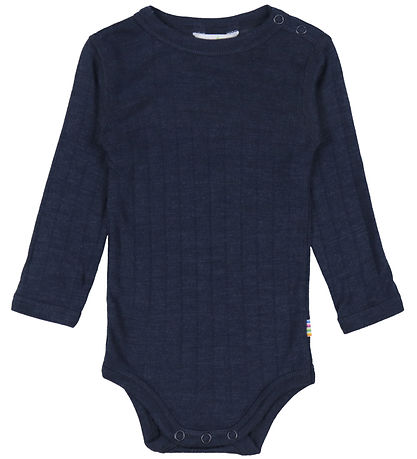 Joha Romper - Wol/Zijde - l/s - Navy