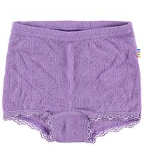 Joha Hipsters - Wool/Silk - Purple w. Pointelle