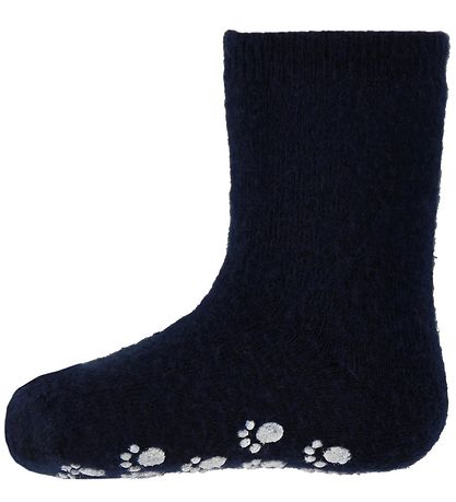 Joha Socks - Wool - Navy w. The Non-Slip
